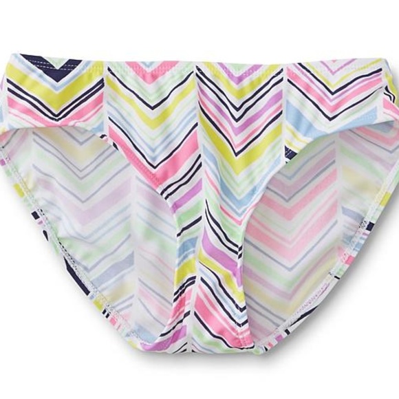 Chevron Swimsuit Joe Boxer Bikini XL 14/16 - Picture 3 of 3